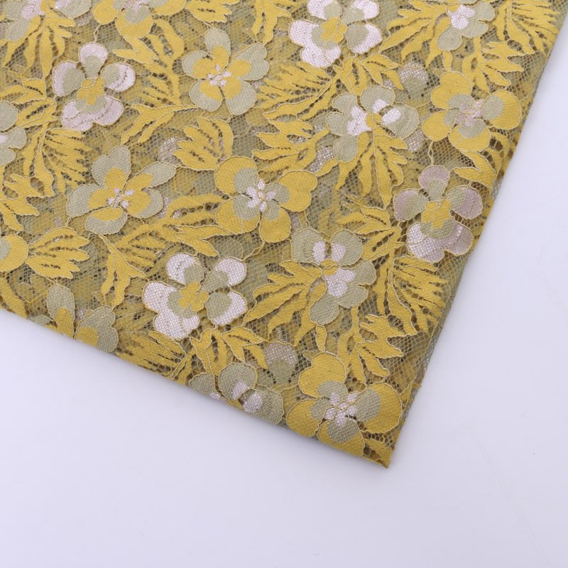 Lace Fabric Cutwork Dress Polyester for Women's Wear Wholesale Supplie 8